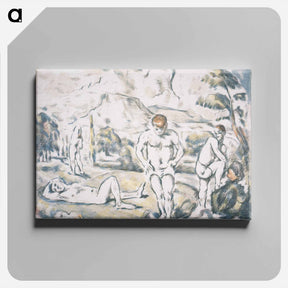 アートパネル-The Bathers - ポール セザンヌ Canvas.