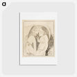 アートポストカード-Words between Goddess of the Moon and God of the Earth - ポール ゴーギャン Postcard.
