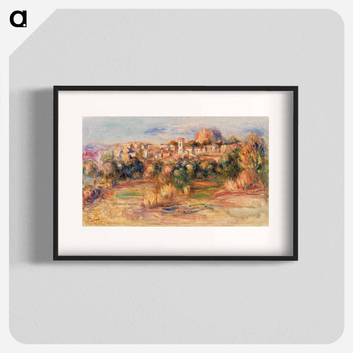 Landscape, La Gaude - Pierre-Auguste Renoir Poster.