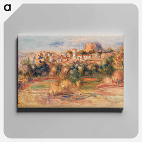 アートパネル-Landscape, La Gaude - ピエール オーギュスト ルノワール Canvas.