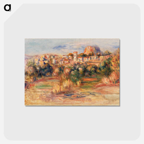 アートポストカード-Landscape, La Gaude - ピエール オーギュスト ルノワール Postcard.