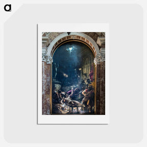 アートポストカード-The Martyrdom of St. Lawrence - ティツィアーノ ヴェチェッリオ Postcard.