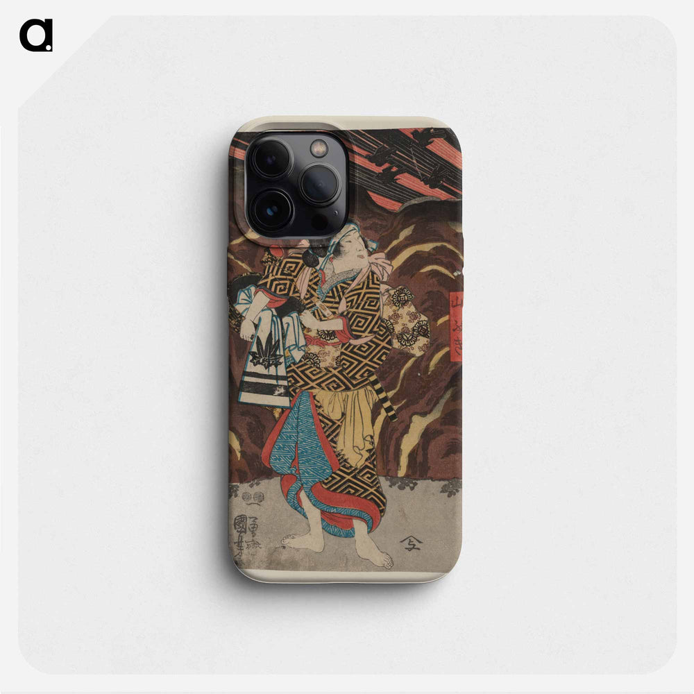 Wada yoshimori tomoe gozen yamabuki - 歌川 国芳 Phone Case.