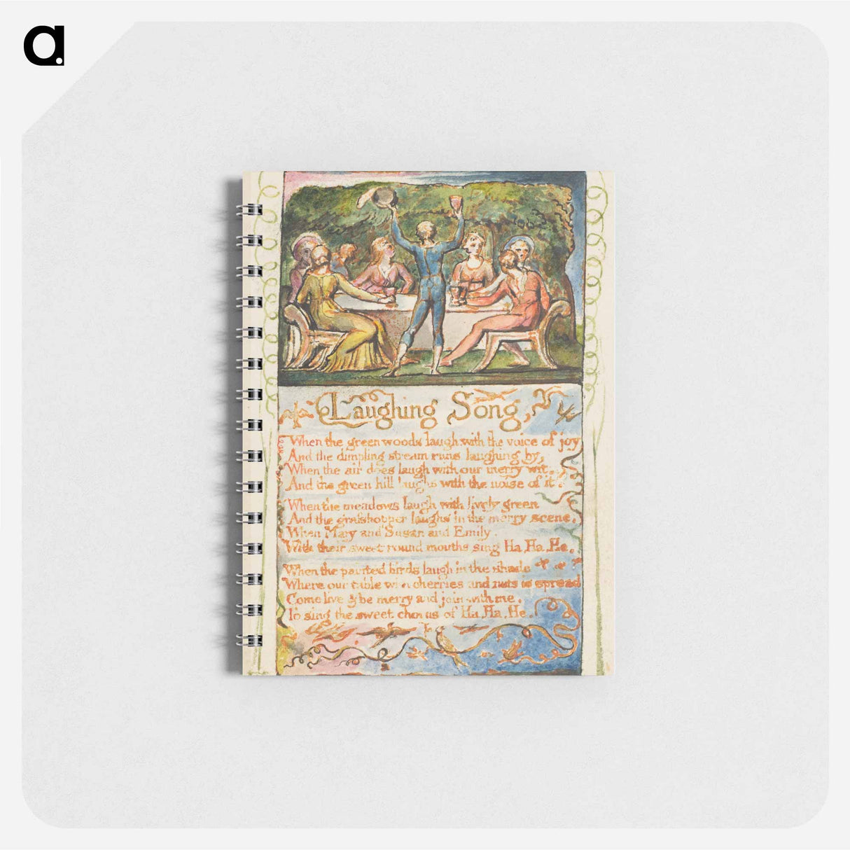 アートメモ帳-Songs of Innocence and of Experience: Laughing Song - ウィリアム ブレイク Memo.