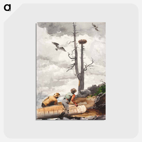 アートポストカード-The Eagle's Nest - ウィンスロー ホーマー Postcard.