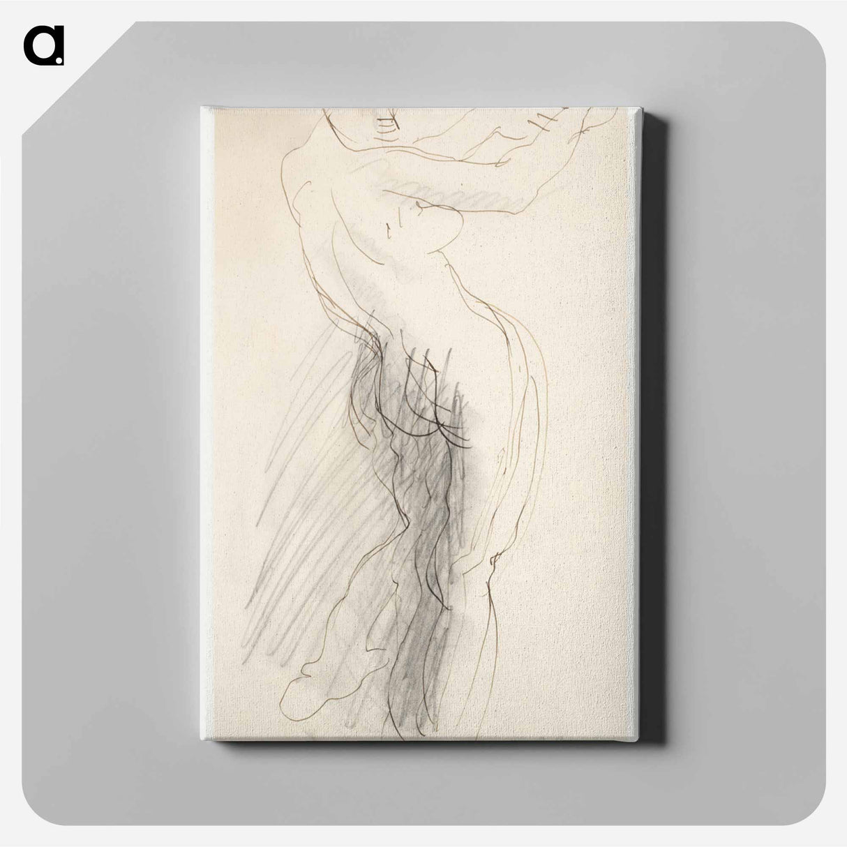 アートパネル-Standing Female Nude, Arms Raised
 - イェール大学アートギャラリー Canvas.
