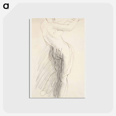 アートポストカード-Standing Female Nude, Arms Raised
 - イェール大学アートギャラリー Postcard.