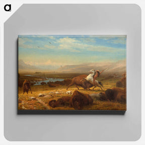 アートパネル-The Last of the Buffalo - アルバート ビアスタット Canvas.
