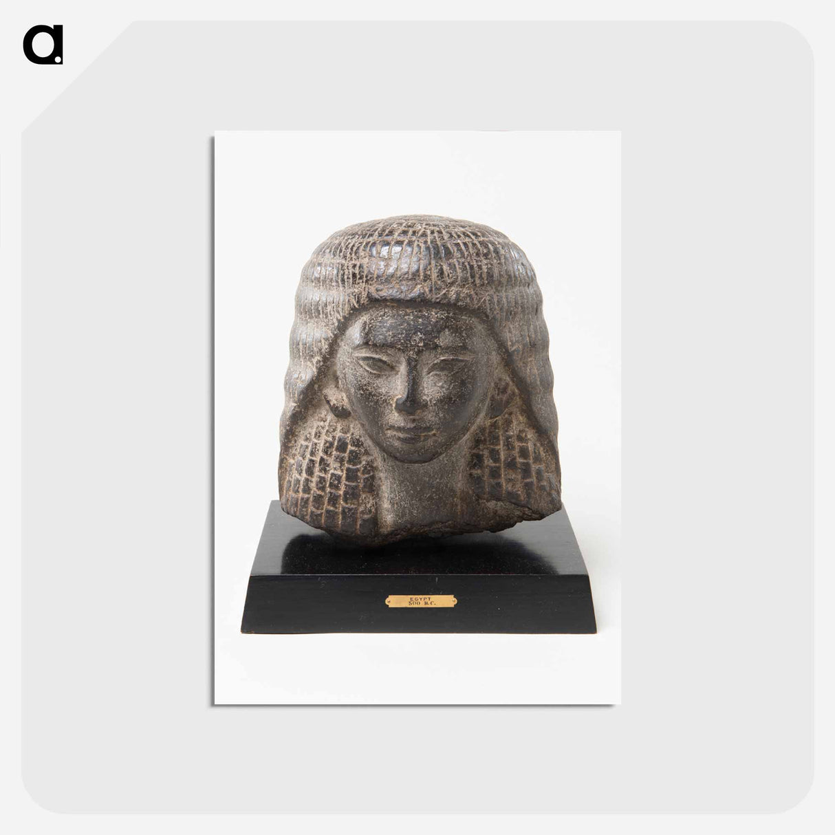 アートポストカード-Head of a Man from a Ka Statue
 - バーンズ・コレクション Postcard.