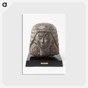 アートポストカード-Head of a Man from a Ka Statue
 - バーンズ・コレクション Postcard.