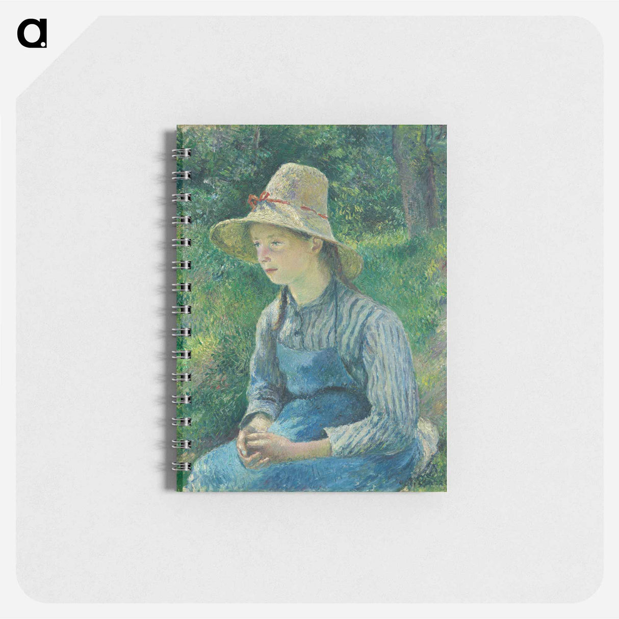 Peasant Girl with a Straw Hat - カミーユ ピサロ Memo.