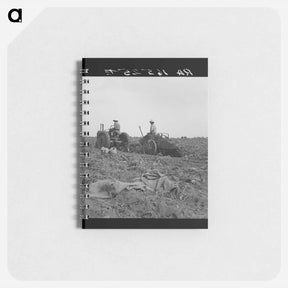 アートメモ帳-Mechanical potato digger near Shafter, California - ドロテア ラング Memo.