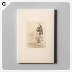 アートパネル-The Actress Ellen Andrée - エドガー ドガ Canvas.