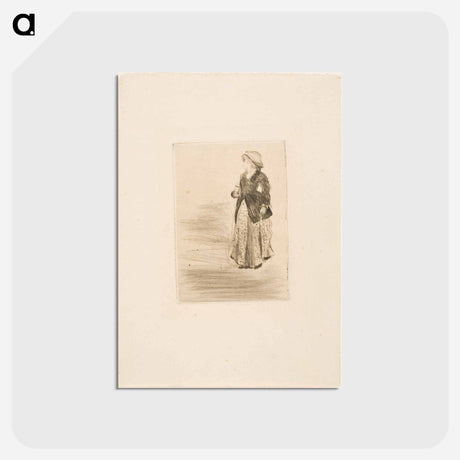 アートポストカード-The Actress Ellen Andrée - エドガー ドガ Postcard.