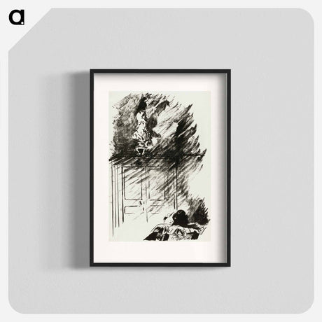 アートポスター-The Raven on the Bust of Pallas - エドゥアール マネ Poster.