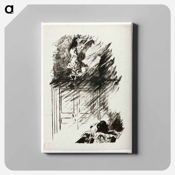 The Raven on the Bust of Pallas - エドゥアール マネ Canvas.