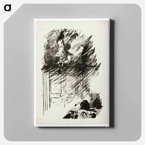 The Raven on the Bust of Pallas - Edouard Manet Canvas.