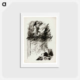アートポストカード-The Raven on the Bust of Pallas - エドゥアール マネ Postcard.