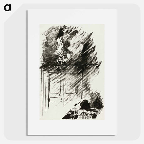 アートポスター-The Raven on the Bust of Pallas - エドゥアール マネ Poster.