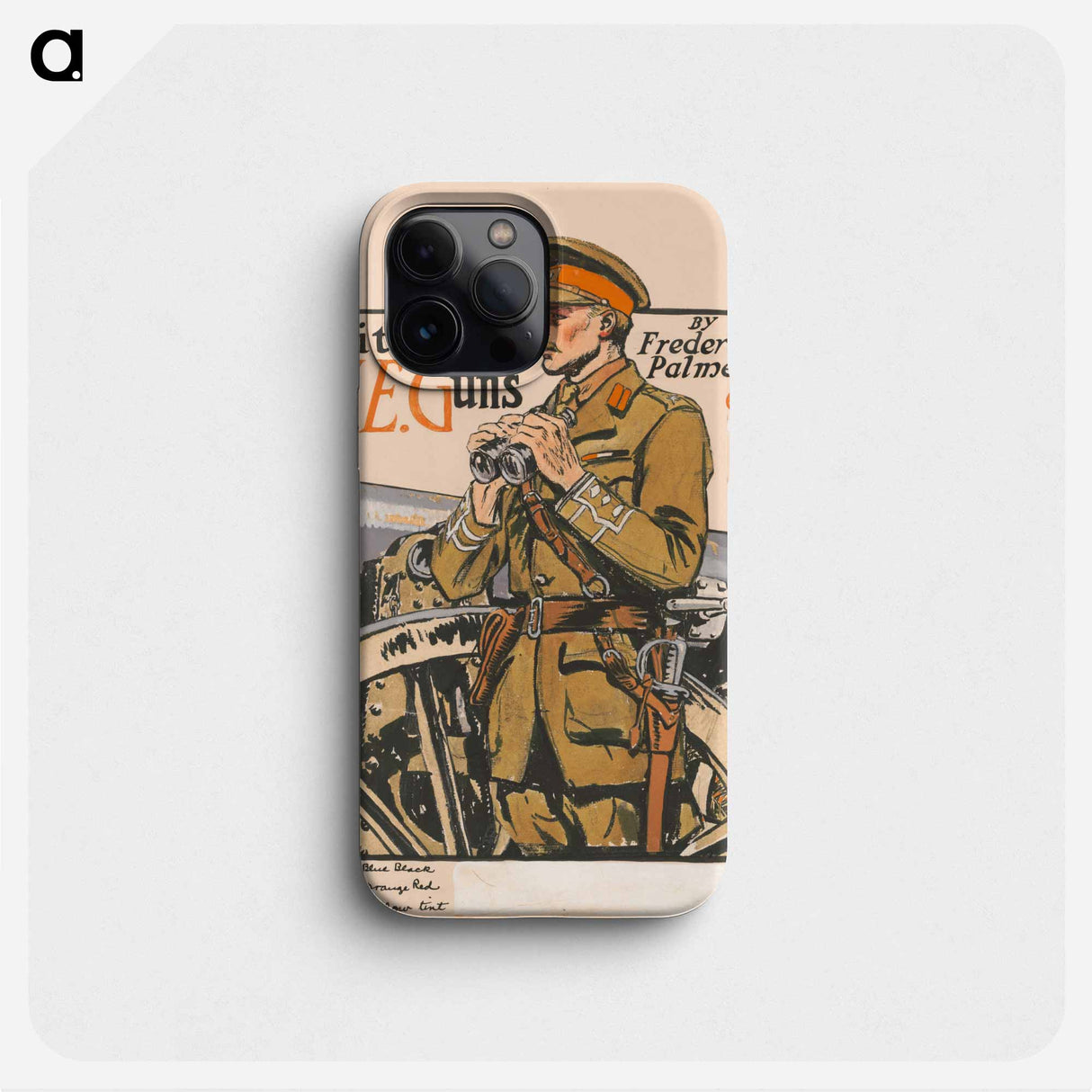 With the H.E. guns, by Frederick Palmer - エドワード ペンフィールド Phone Case.