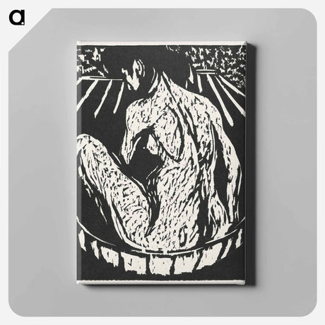 アートパネル-Female Nude - エルンスト ルートヴィヒ キルヒナー Canvas.
