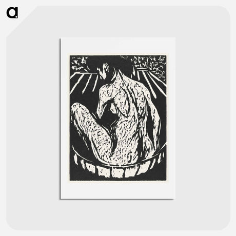 アートポストカード-Female Nude - エルンスト ルートヴィヒ キルヒナー Postcard.