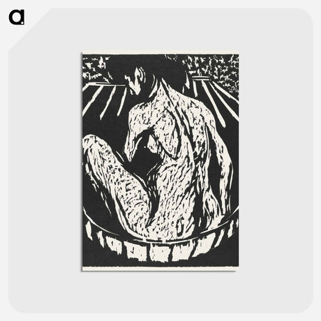 アートポストカード-Female Nude - エルンスト ルートヴィヒ キルヒナー Postcard.