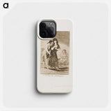 Even Thus He Cannot Make Her Out - Francisco de Goya Phone Case.