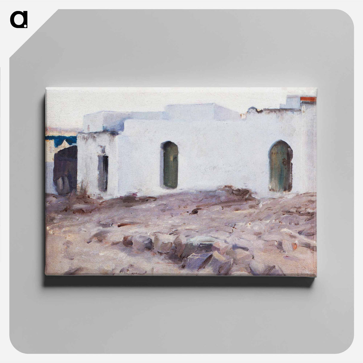 Moorish Buildings on a Cloudy Day - John Singer Sargent Canvas.