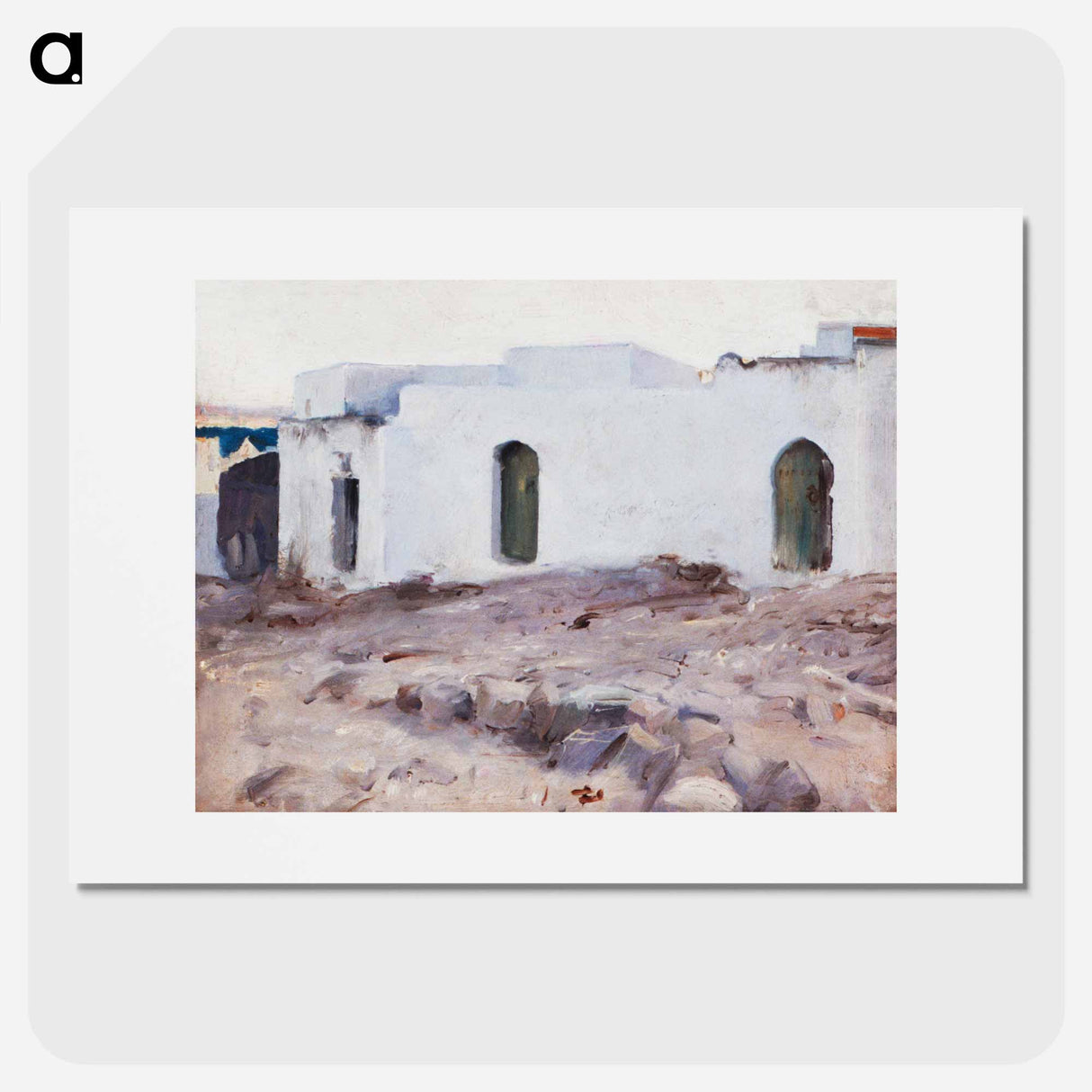 Moorish Buildings on a Cloudy Day - John Singer Sargent Poster.