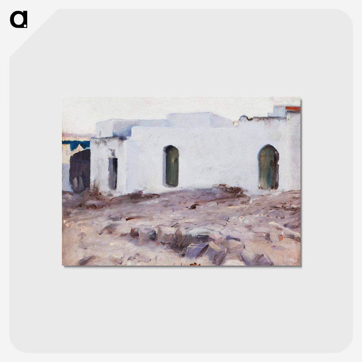 アートポストカード-Moorish Buildings on a Cloudy Day - ジョン シンガー サージェント Postcard.