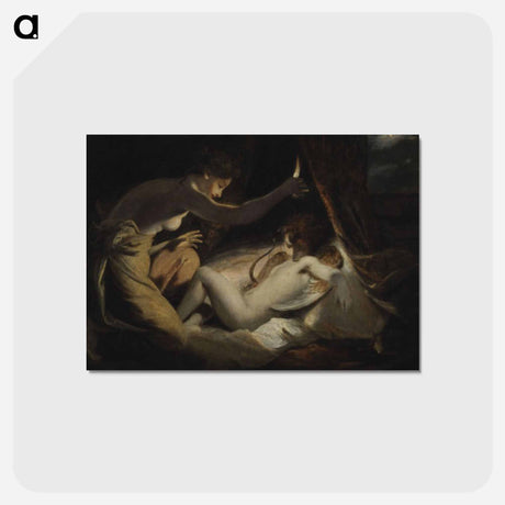 アートポストカード-Cupid and Psyche - ジョシュア レノルズ Postcard.