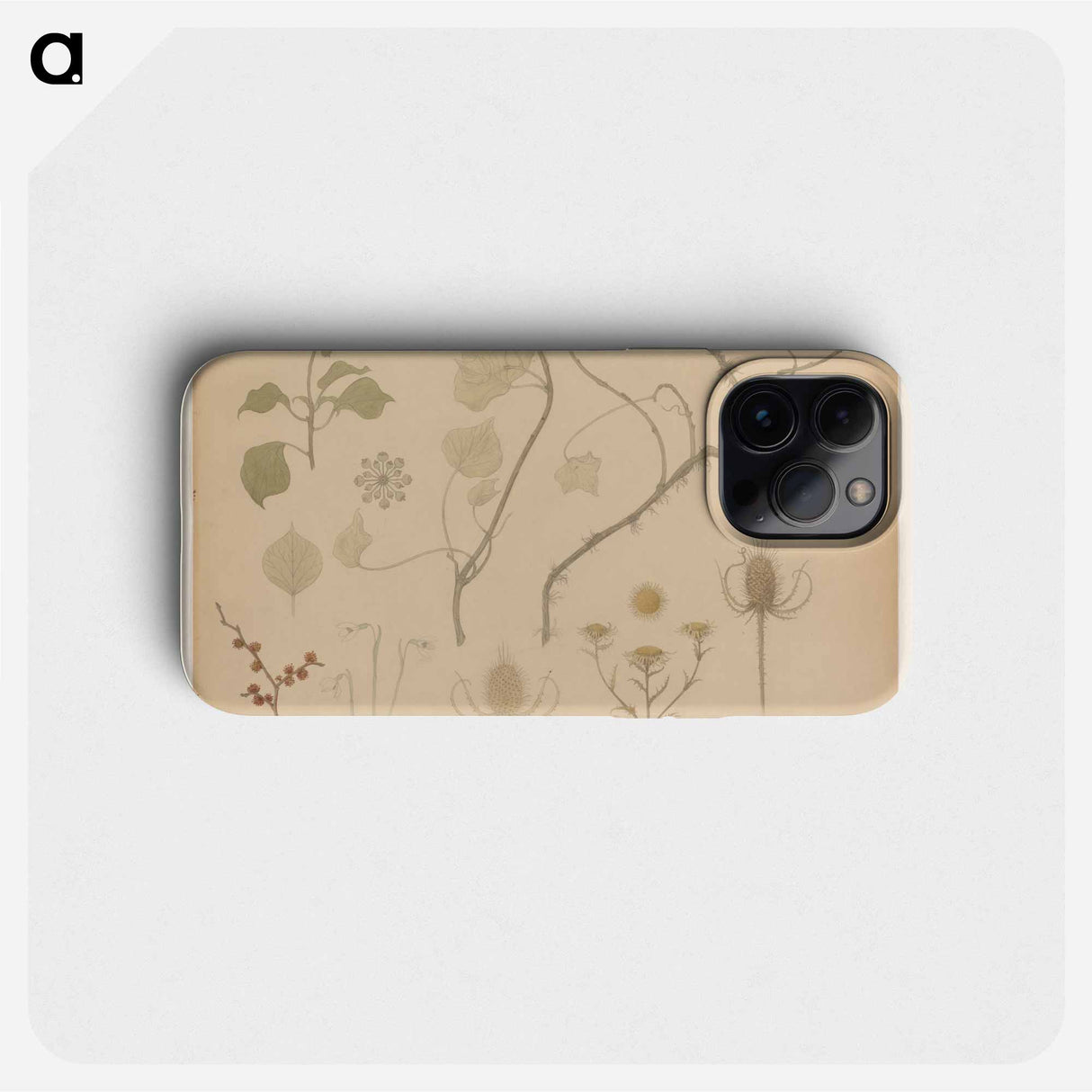 Studies van takjes, bloemen en distels - ユリー デ フラーハ Phone Case.