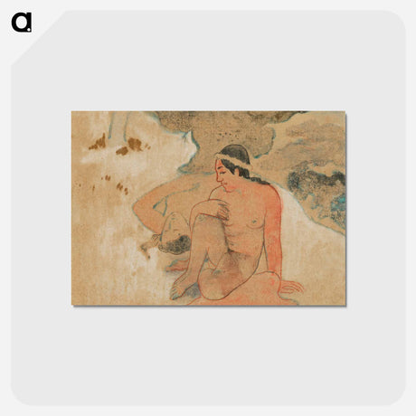 アートポストカード-What! Are You Jealous? - ポール ゴーギャン Postcard.