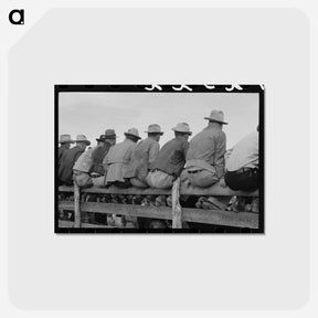 アートポストカード-West Texans at Horse Auction
 - ラッセル リー Postcard.