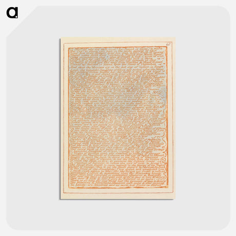 アートポストカード-O Skofield why art thou cruel? - ウィリアム ブレイク Postcard.