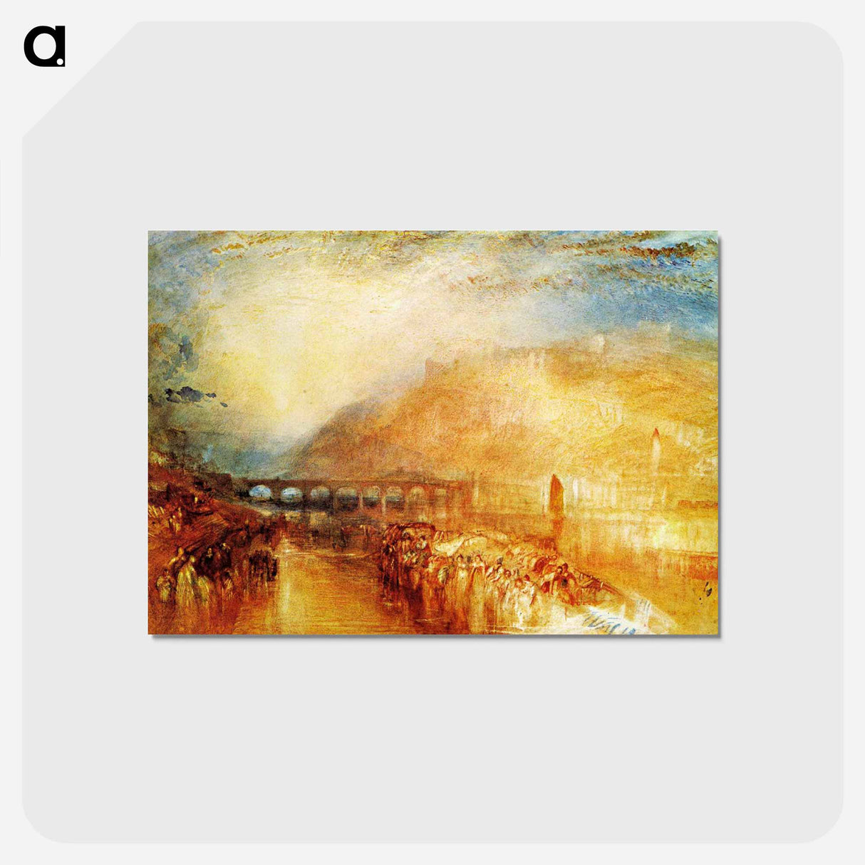 Heidelberg - ウィリアム ターナー Postcard.