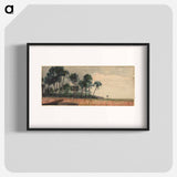 Palm Trees, Red - Winslow Homer Poster.