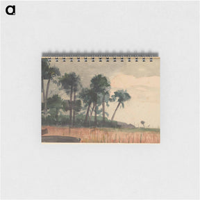 アートメモ帳-Palm Trees, Red - ウィンスロー ホーマー Memo.