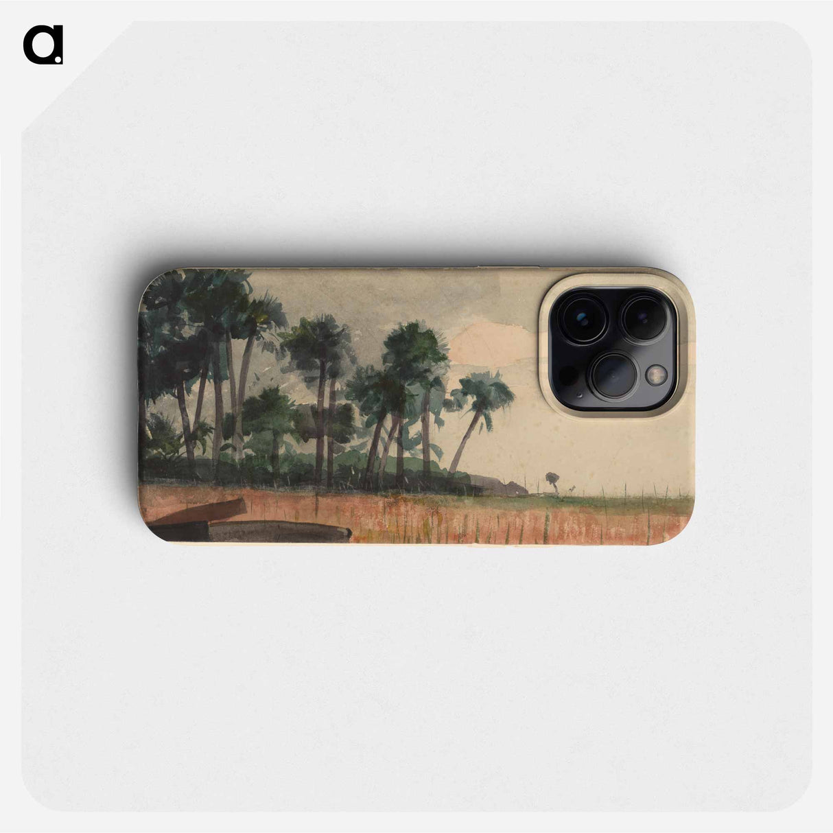 Palm Trees, Red - Winslow Homer Phone Case.