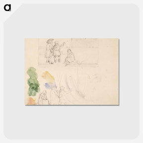 アートポストカード-Luonnos satu-kuvitukseen "herr petter" - アルバート エーデルフェルト Postcard.