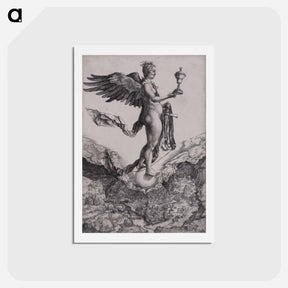 アートポストカード-Nemesis (The Great Fortune) - アルブレヒト デューラー Postcard.