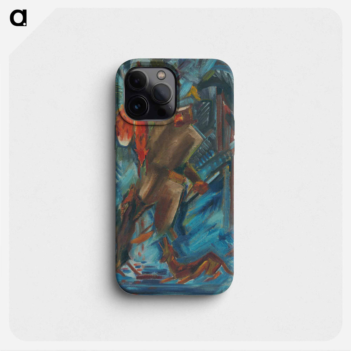 Hunter with a fox in his hand - アーノルド ピーター ワイズ クビンチャン Phone Case.