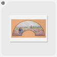 アートポストカード-Shepherds in the Fields with Rainbow - カミーユ ピサロ Postcard.