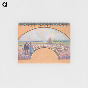 Shepherds in the Fields with Rainbow - カミーユ ピサロ Memo.