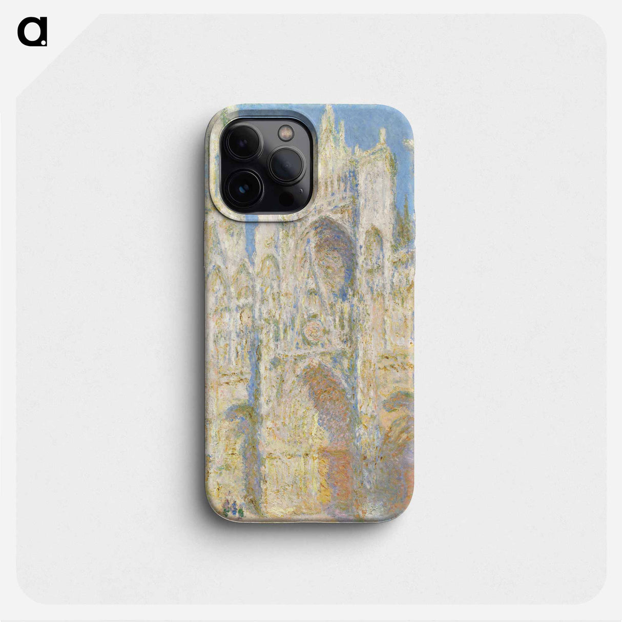 Rouen Cathedral, West Façade, Sunlight - クロード モネ Phone Case.