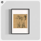 アートポスター-Three Dancers - エドガー ドガ Poster.