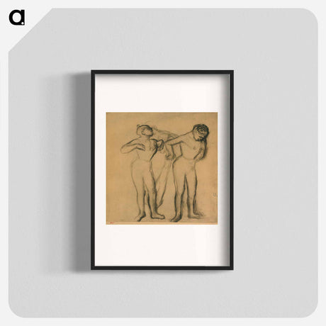 アートポスター-Three Dancers - エドガー ドガ Poster.