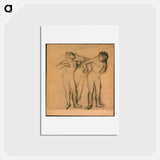 アートポストカード-Three Dancers - エドガー ドガ Postcard.