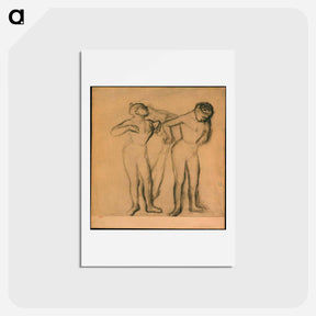 アートポストカード-Three Dancers - エドガー ドガ Postcard.